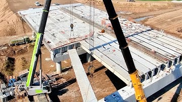 AMAZING MODERN BRIDGE CONSTRUCTION PROCESS！LARGE-SCALE BRIDGE FACTORY