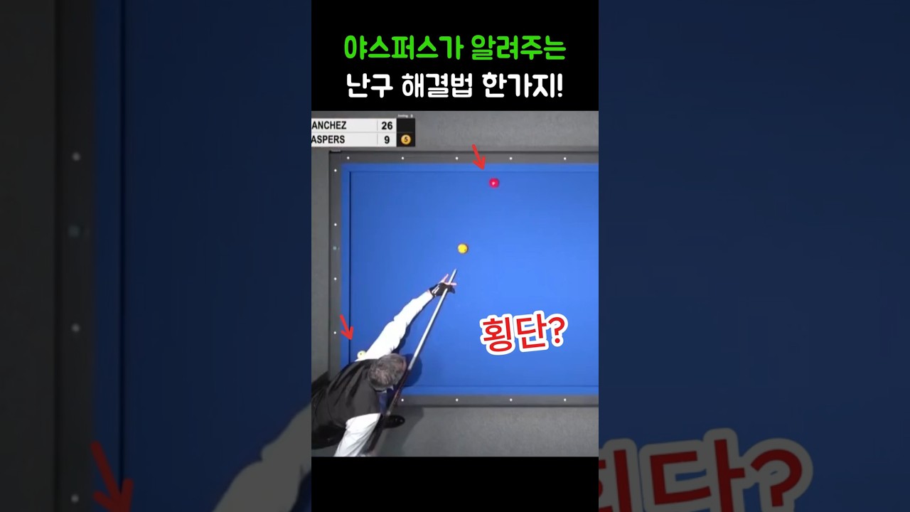 야스퍼스의 난구 해결법 영상#당구#조명우#조화백#3쿠션#billiards#월드컵#당구장#예술구