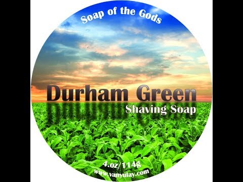 Van Yulay Durham Green, PAA Bakelite OC Slant, Shaving with Rich Custom Brush