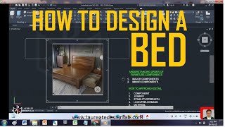 BED DESIGN I How to Design a Bed in Auto CAD