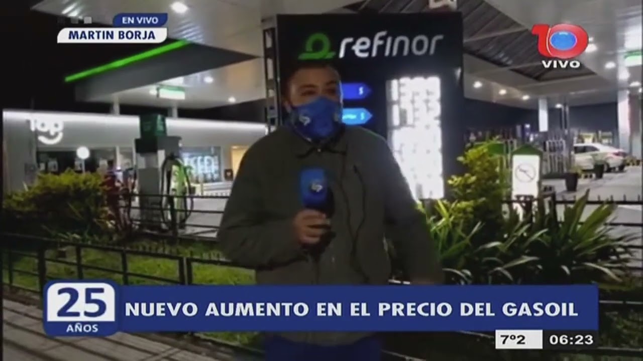 Nuevo aumento del gasoil en estaciones de servicio de Refinor