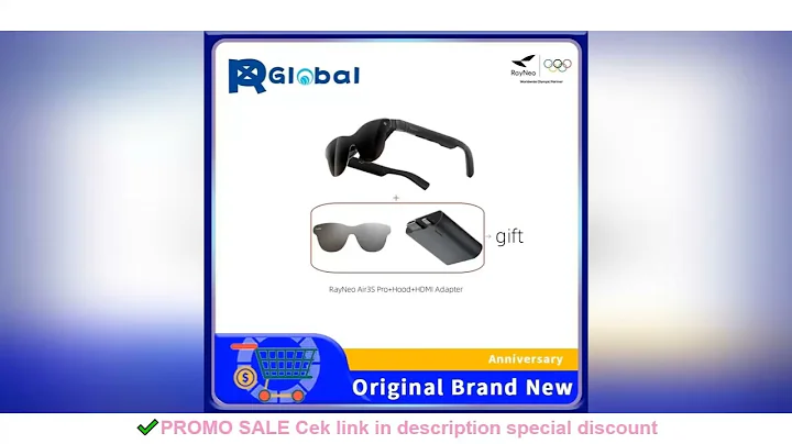 RayNeo Air 3S Pro smart AR glasses, equivalent to 4 meters 135 inches, 3D surround sound, 120Hz