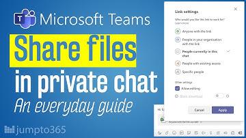 How to control file permissions in Microsoft Teams chats