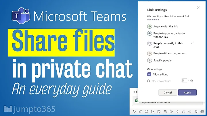 How to control file permissions in Microsoft Teams chats