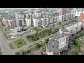 Город Братск Иркутская область, центральные улицы с высоты птичьего полета, 2020, видео  4К.