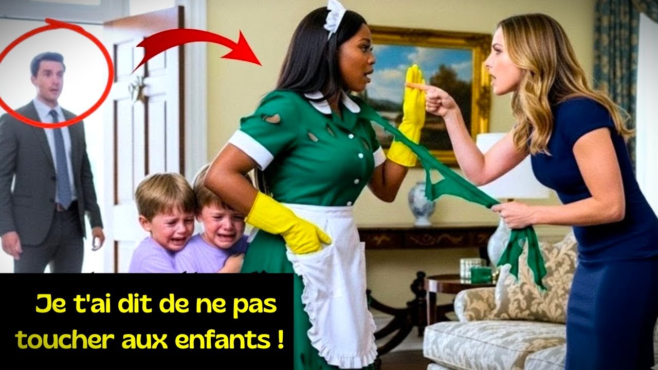 Le miliardaire rentre à l’improviste et découvre sa domestique prête à risqué sa vie pour ses enfant