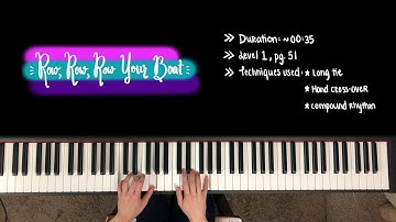 ROW, ROW, ROW YOUR BOAT, Faber Level 1