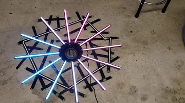 Clock Wall Art with ESP32 and SK9822 LED strips in Slide mode