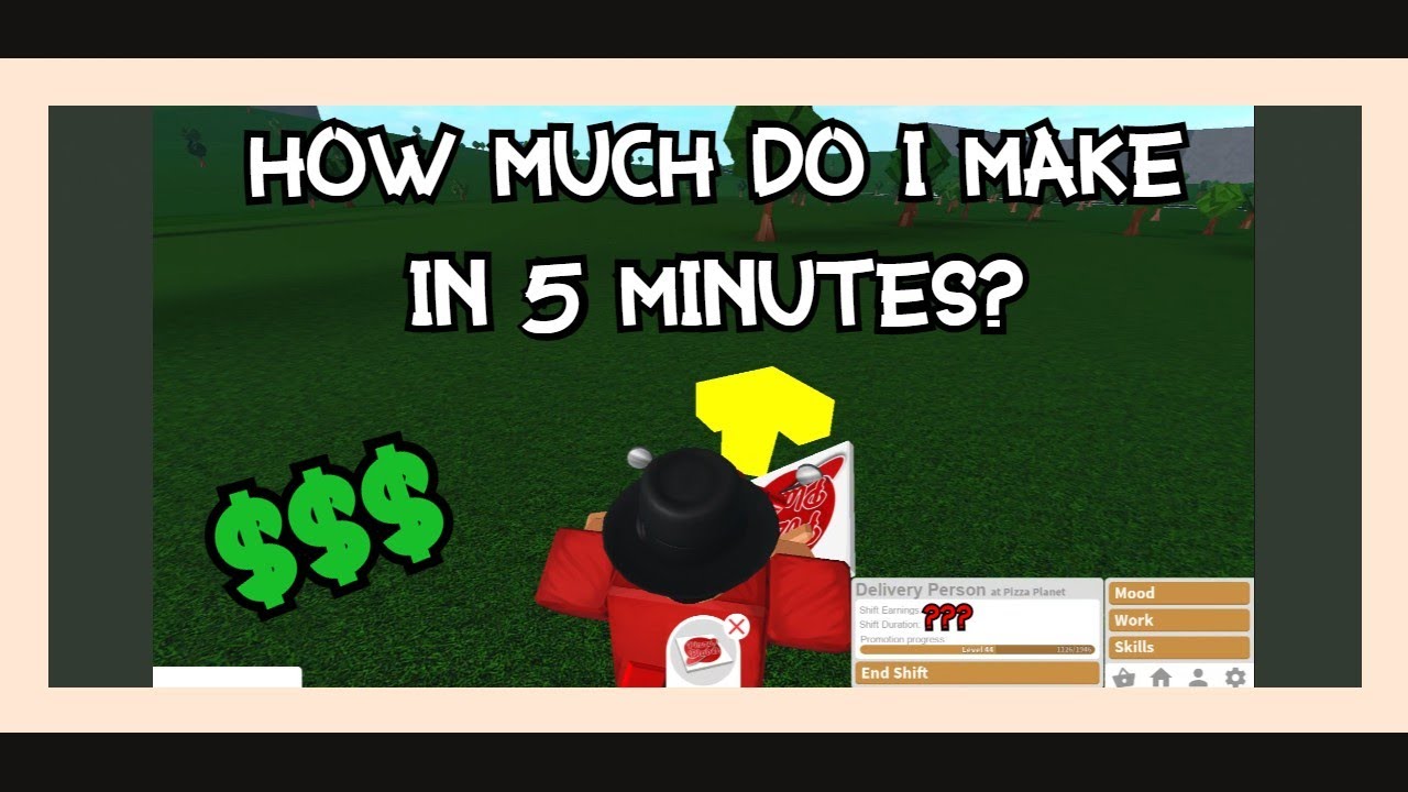 HOW MUCH CAN I EARN IN 5 MINUTES IN BLOXBURG? - YouTube