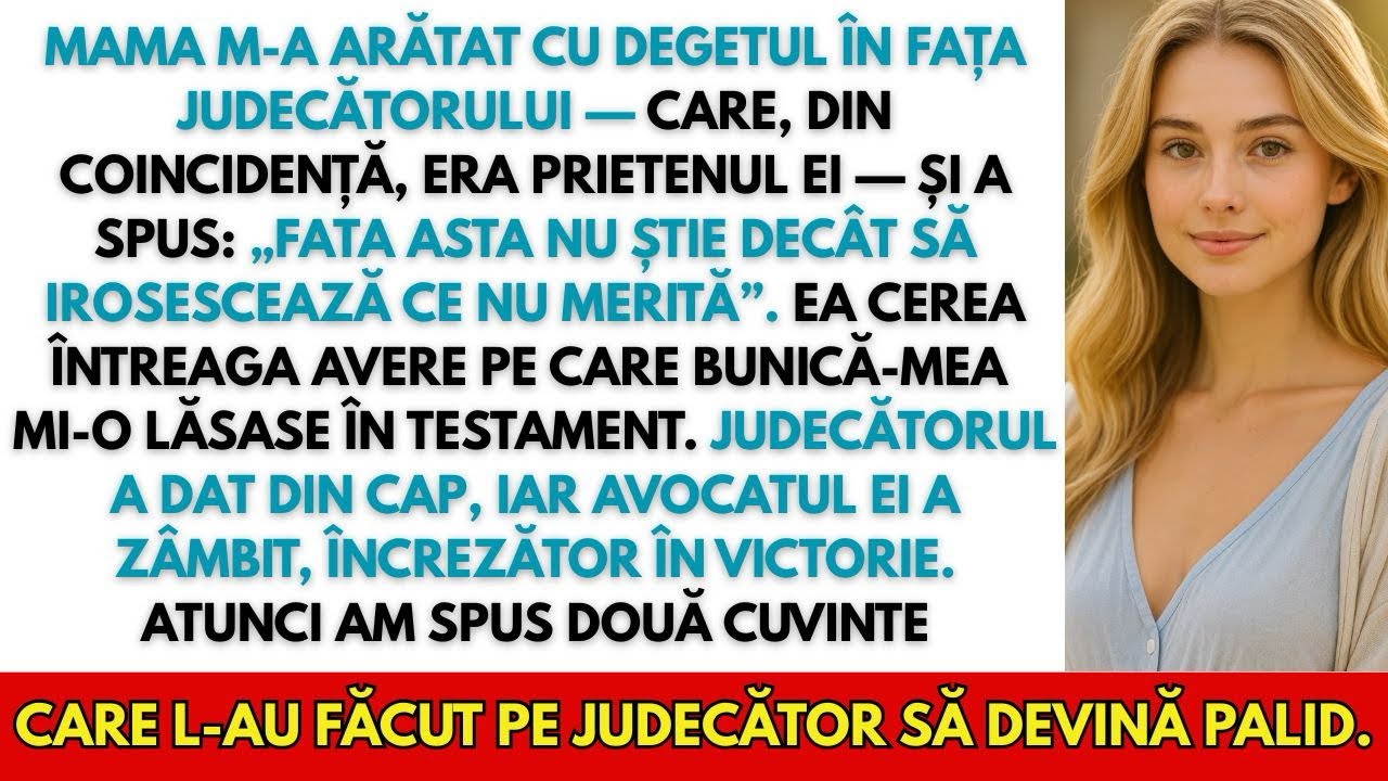 „Părinții mei au cerut toată averea mea în instanță — ce am spus i-a lăsat pe toți muți.”