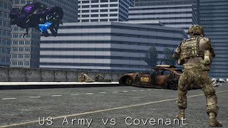 Gmod NPC Battles #1: US Army vs The Covenant