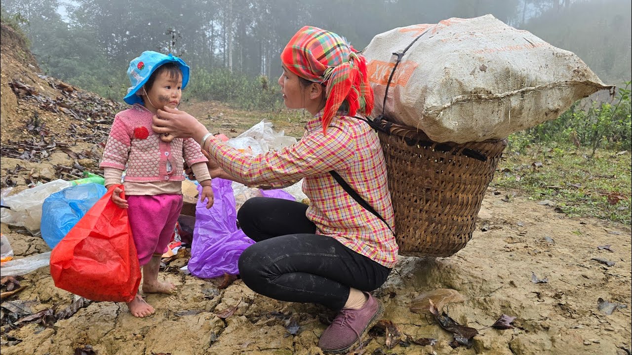 Accidentally found a poor abandoned baby in an abandoned dump while picking up cans and bottles