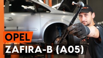 How to change front anti roll bar link on OPEL ZAFIRA-B 2 (A05) [TUTORIAL AUTODOC]