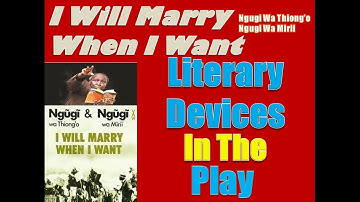 I Will Marry When I Want by Ngugi W  Thiongo & Wa Mirii - Literary Devices in the Play