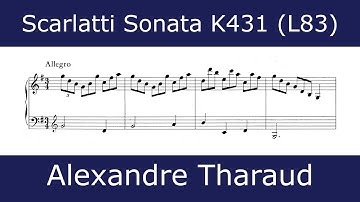 Domenico Scarlatti - Sonata in G major K431 (Alexandre Tharaud)