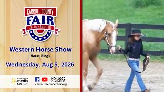 Carroll County 4-H & FFA Fair Western Horse Show 8-3-2026