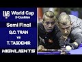 Semi Final - 트란 퀴엣 치엔  Quyet Chien TRAN vs 타이푼 타스데미르 Tayfun TASDEMIR. H/L