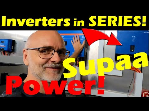 Connect the Multiplus to any other inverter in SERIES. Here's the comprehensive test and set up!