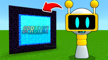 How To Make A Portal To The FUNBOT SPRUNKI Dimension in Minecraft PE