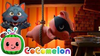 How the Three Little Piggies Took Back their Pie | CoComelon Animal Time - Learning with Animals Resimi