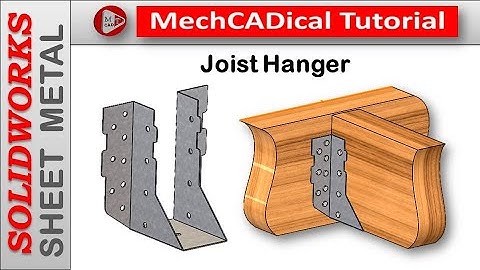 Joist Hanger  (Galvanized Steel G90) In SolidWorks Sheet Metal