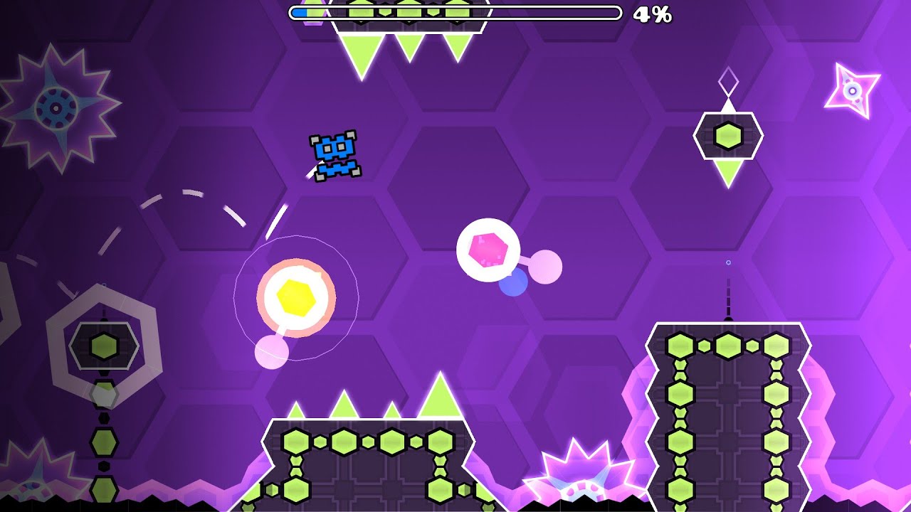 doing random geometry dash stuff - YouTube