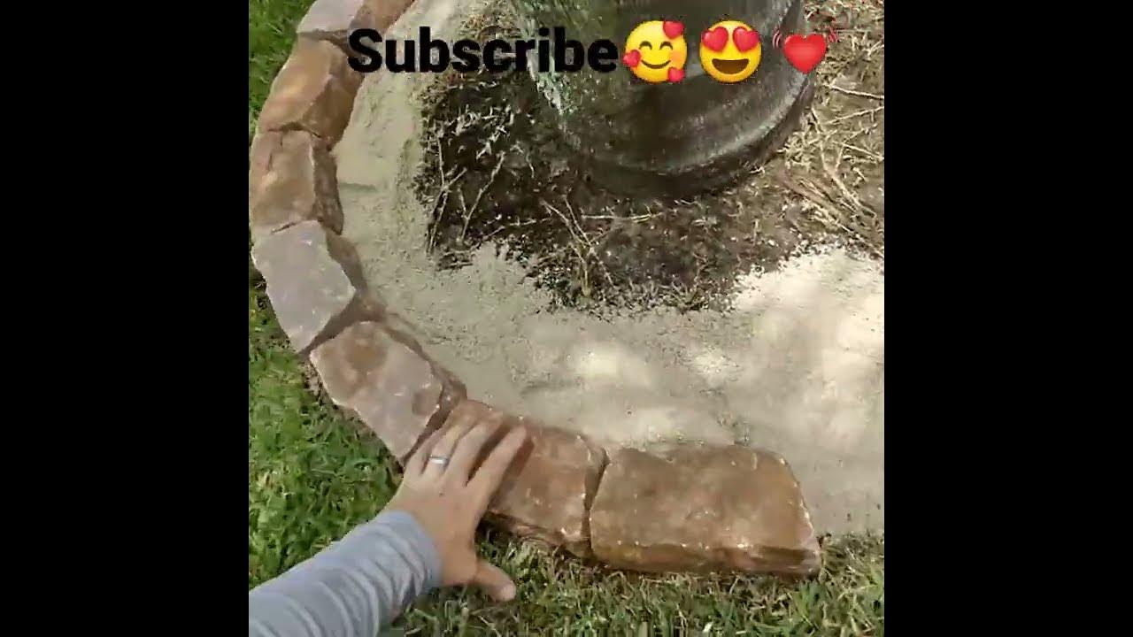 How To Lay Brick Edging In A Circle! YouTube