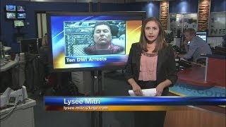 Dash cam video catches man's 10th DWI arrest