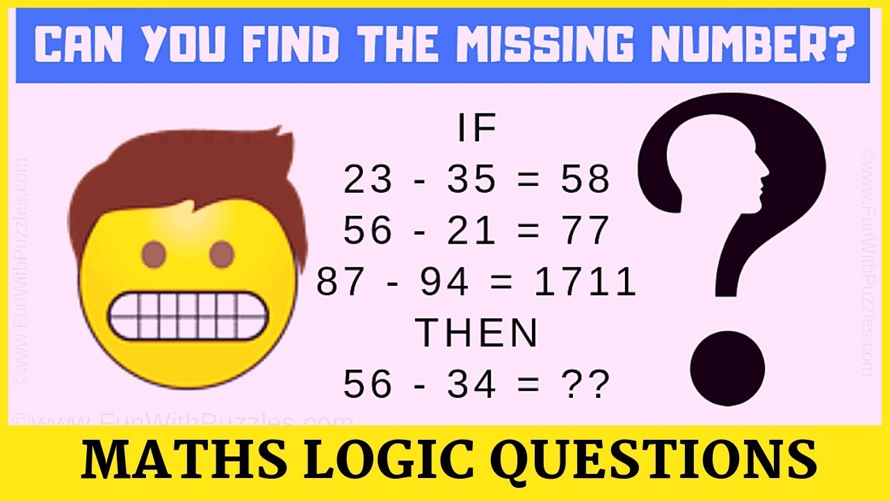 MATHS #LOGICAL #QUESTIONS AND ANSWERS - YouTube