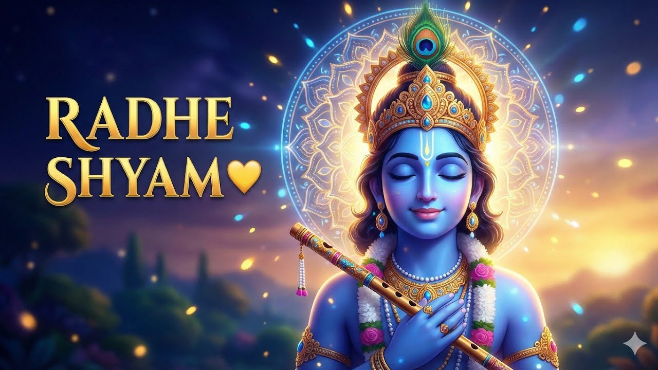 Madhur Murli 🌸 Radhe Shyam Bhajan | Deep Krishna Meditation | Peaceful Flute Bhakti Song