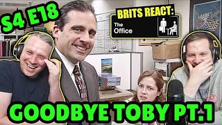 British Guys HILARIOUS The Office Reaction | Season 4 Episode 18 (Goodbye Toby Part 1)