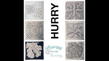 Hurry (Zentangle® Pattern) drawn by Kelly Barone, CZT