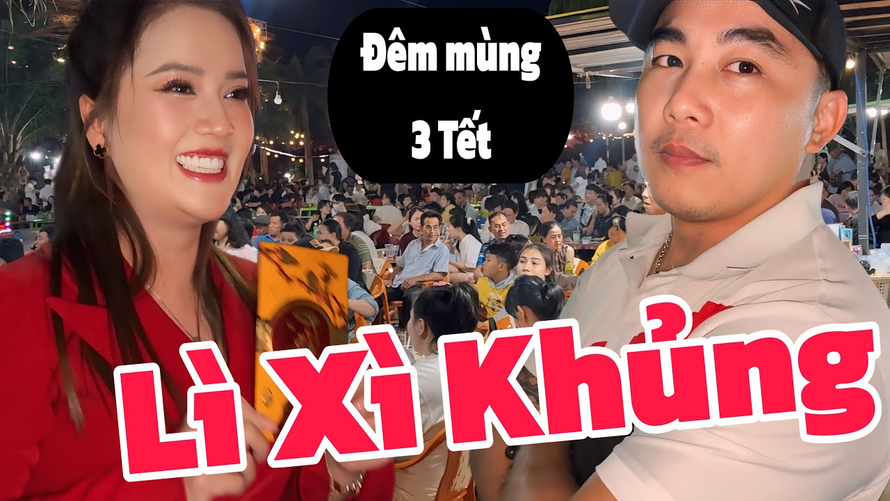 Tin Vui: Hồng Loan vừa tới chổ nhận luôn 2 bao Lì Xì KHỦNG, đông nghẹt đêm mùng 3 tại Bình Phước