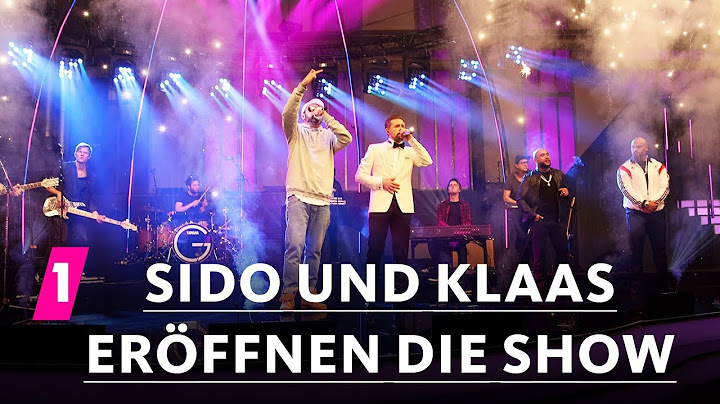 Disstrack - Sido und Klaas eröffnen die Show | 1LIVE Krone 2017