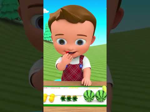 Fruit Name & 123 number Counting with little Baby Boy shorts