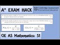 Exam Hack | CIE AS Maths | S1 | Permutation and Combination Question