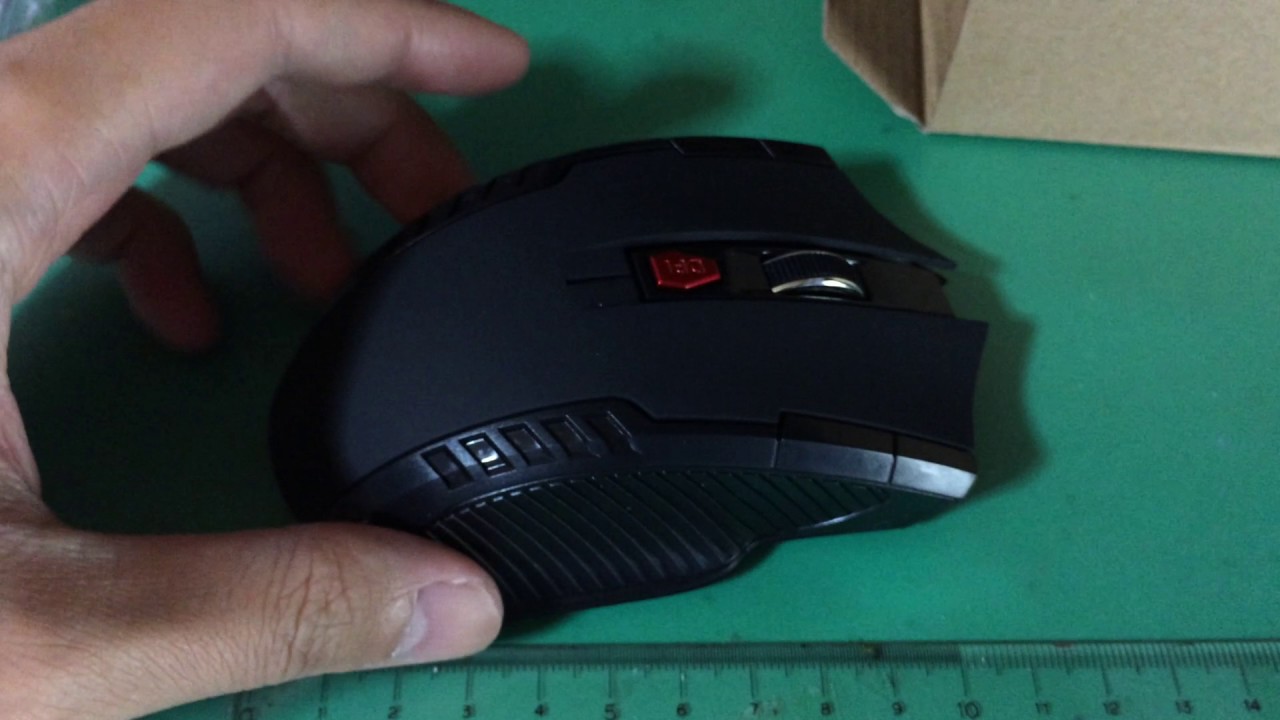2 4ghz wireless gaming optical mouse black review unboxing youtube