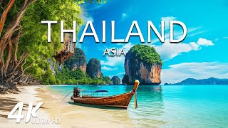 FLYING OVER THAILAND (4K Video UHD) - Soothing Music With Beautiful Nature Scenery For Stress Relief