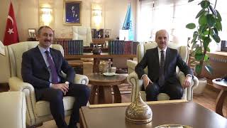Bakan Kurtulmuş, Adalet Bakanı Gül'ü Kabul Etti