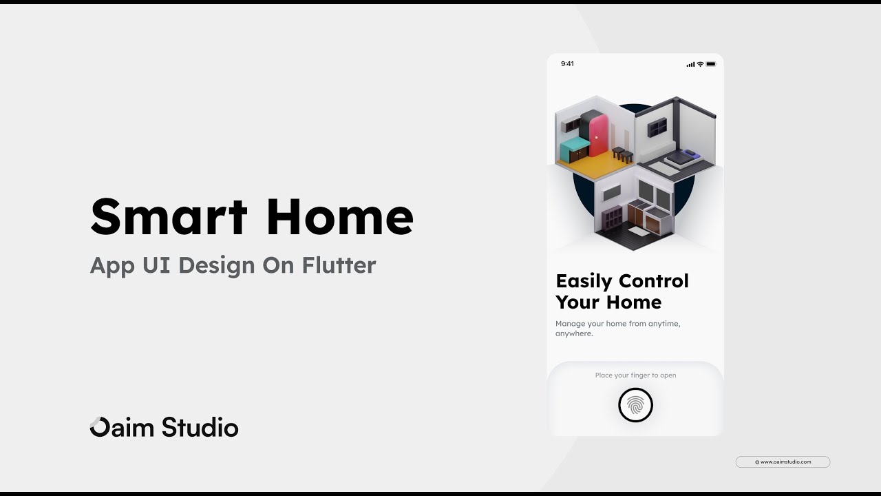 Oaim Studio || Design a Smart Home UI on Flutter || #appdevelopment # ...