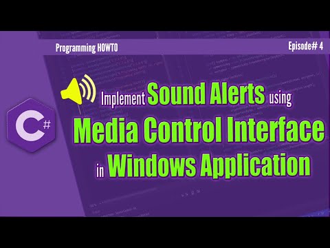 How to Implement Sound Alerts in C# | How to play mp3 in c#