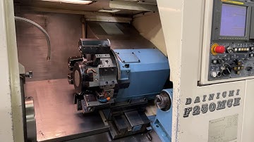 Dainichi F250 MC - 2 CNC Lathe with C-Axis and Fanuc 18i