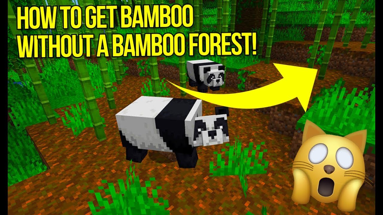 Minecraft How To Get Bamboo Without A Bamboo Forest! - Tutorial - (PS4