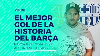 Messi a Getafe: el mejor gol de la historia del Barça según sus fans