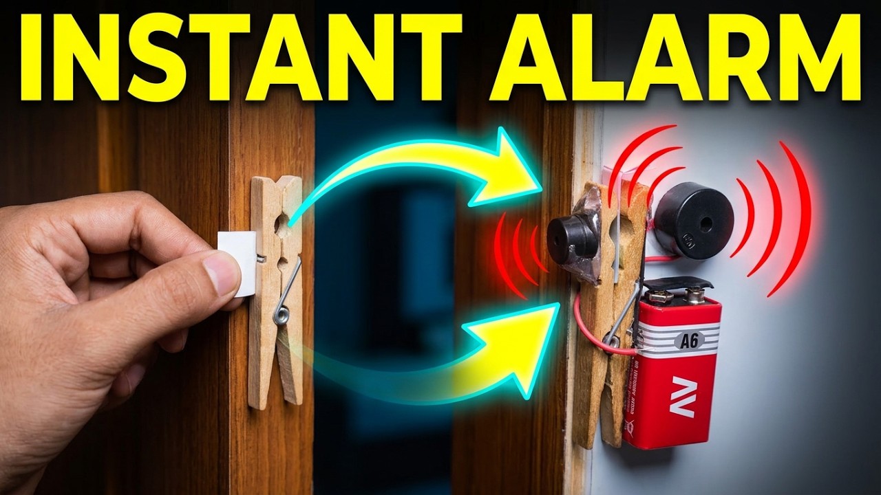 How to Make Simple Door Alarm | DIY Security Alarm - YouTube
