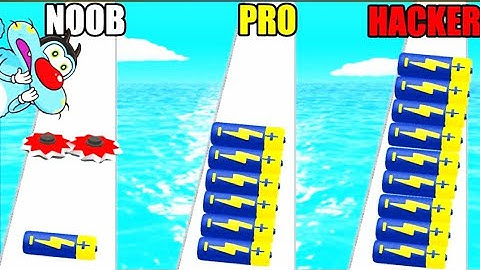 NOOB vs PRO vs HACKER | In Battery Run 3D