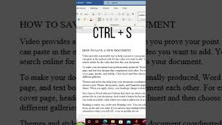 How to Save a Word Document in Microsoft Word
