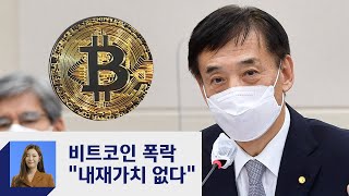 비트코인 폭락…이주열 "내재 가치 없어…가격 변동 클 것"  / JTBC 정치부회의