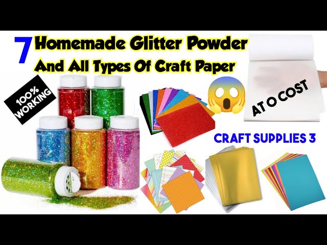 DIY : Homemade Glitter Powder Making • glitter powder making at