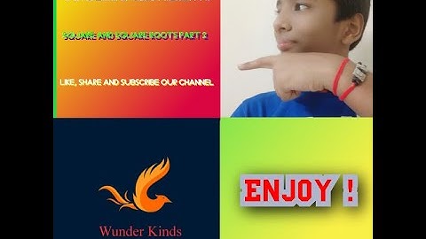 Square and Square Roots Part 2